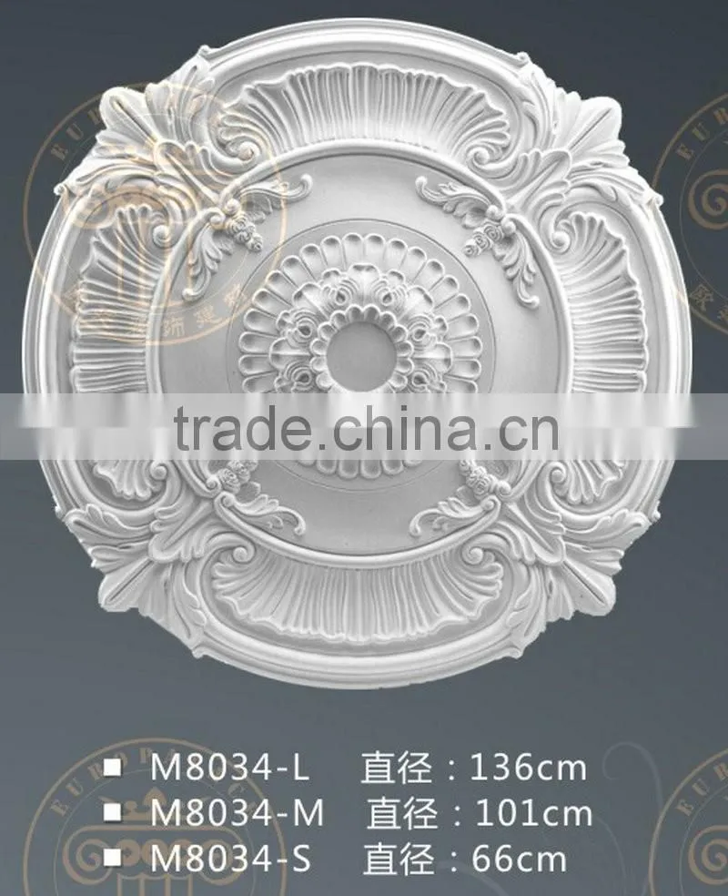 PU lamp panel European carved lamp pool Ceiling lamp socket Crystal Light Decoration lamp panel PU building materials wholesale