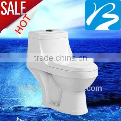 Fashion designer Public bathroom product washdown one piece toilet