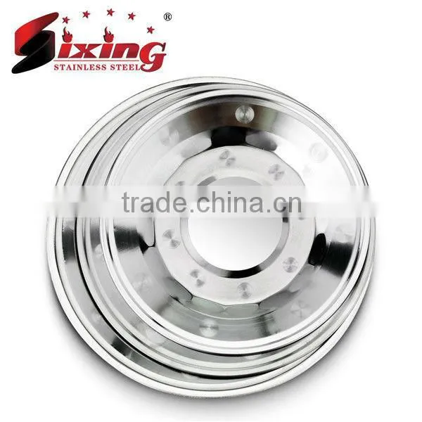 New Promotional Stainless Steel Metal Dinner Plate