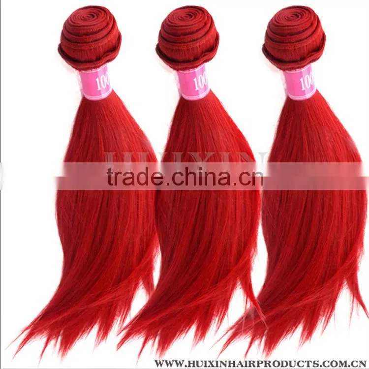 cartoon characters Red Hair,wine red weave,red closures