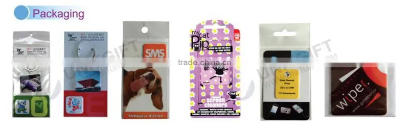 Magic mobile microfiber sticker mobile screen cleaner