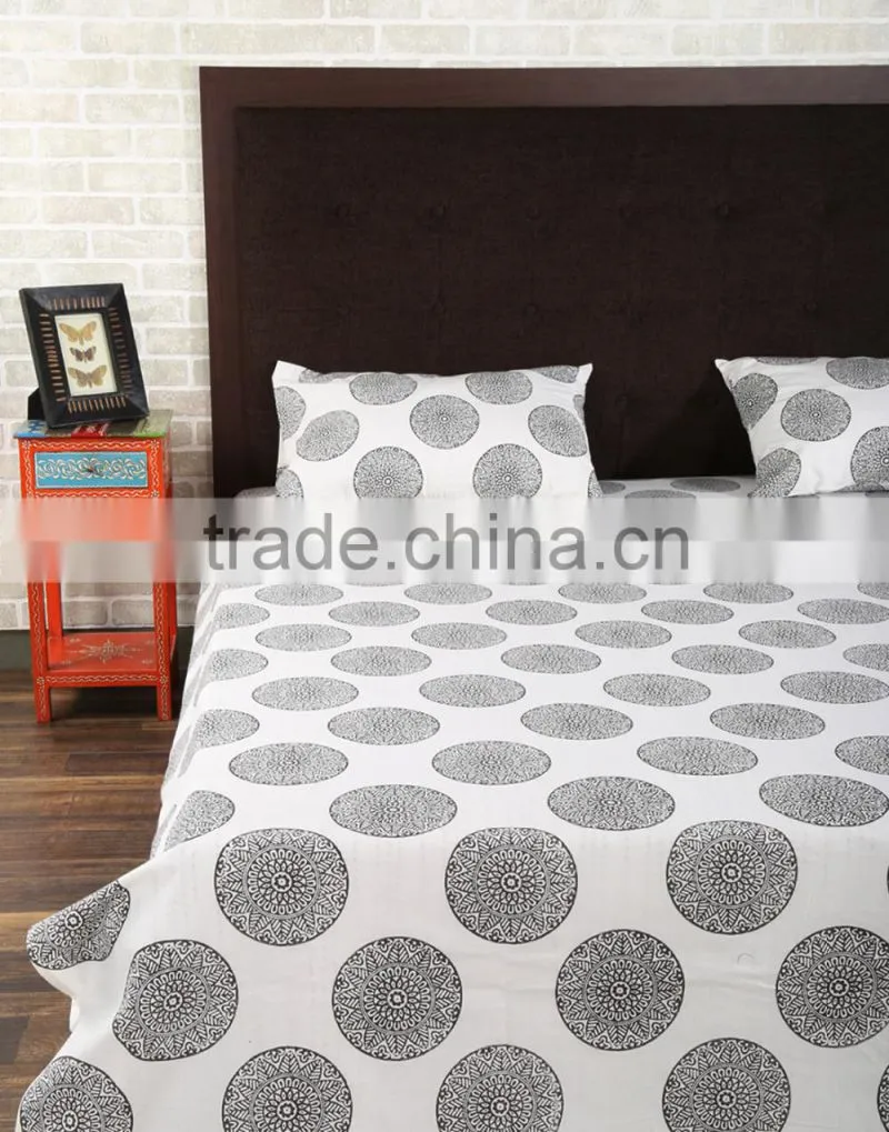 Jaipur Hand Block Print Bed Sheet Indian Hand Block Printed Cotton Fabric Bedsheets