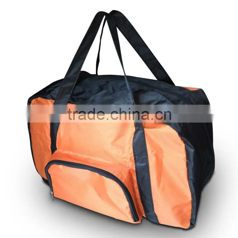 new fashion orange foldable travel bag