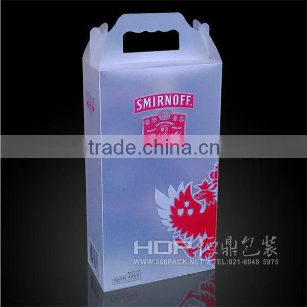 custom clear wine glass box with printing,blister