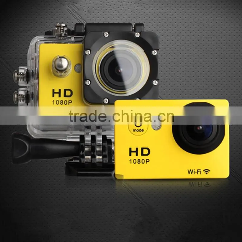 New Arrival 2.0 inch 12MP 140 degree angle 30m underwater wifi action camera