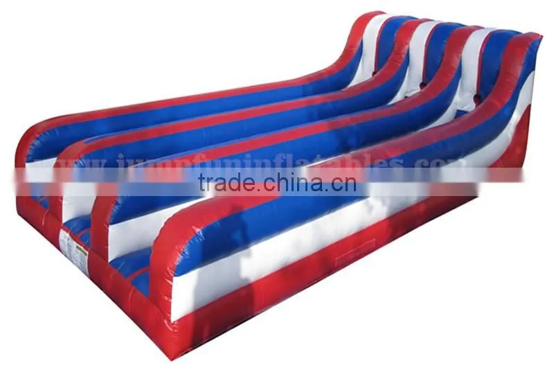 3 lane inflatable bungee run with rope and clothes for free