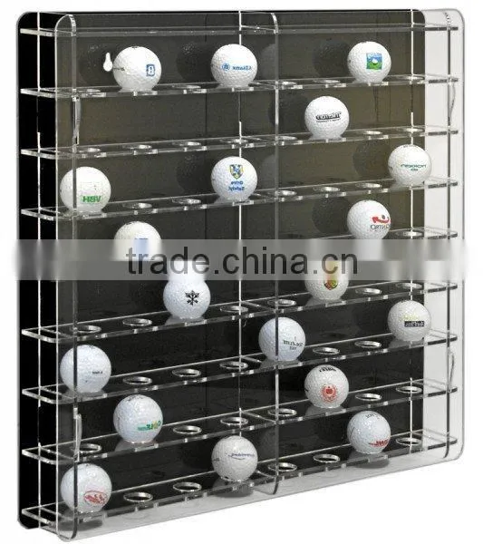 Acrylic Display Cases Acrylic Display Stand for Golf Balls Acrylic Golf Ball Display Case