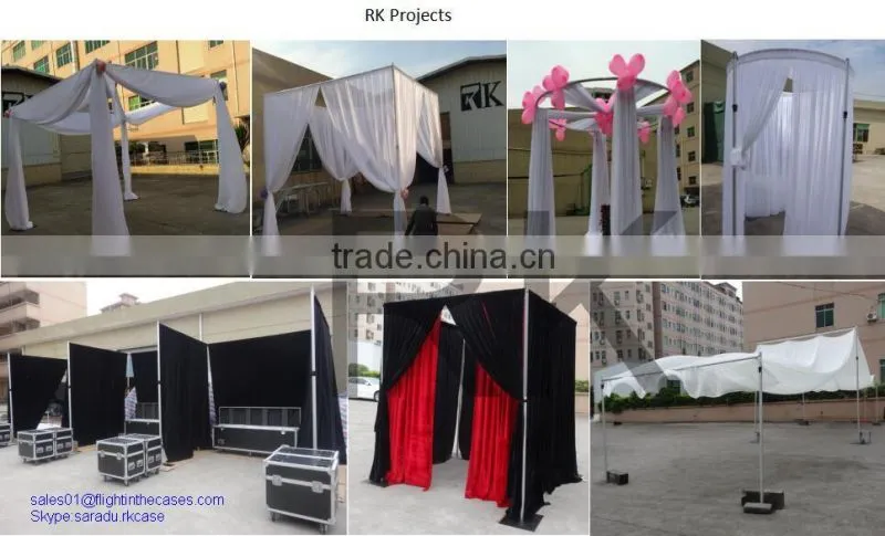 Custom Size Pipe and Drape Backdrop with Banjo Drape
