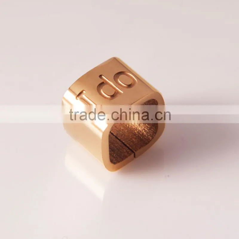 Rose Gold Hollow Engraved Charm Bead for Bracelet and Necklace