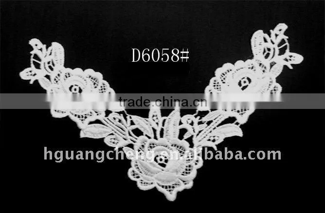 Wide floristic flower embroidery polyester Lace