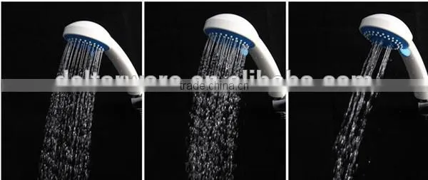 bathroom rain shower set, big round/square plastic shower head, chrome plating surface brass shower set