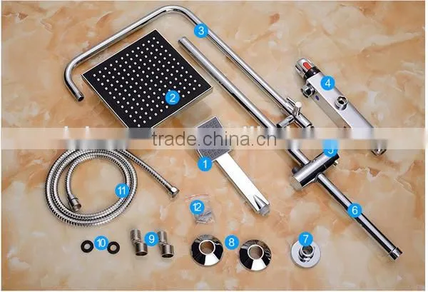 bathroom shower set, deltar faucet shower mixer overhead rain shower, brass hand shower