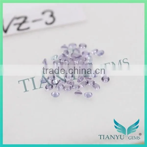 Wholesale Loose Artificial gemstone #NZ-3 Round Brilliant Cut Color Change Nano Sital Gems Stone for Jewelry Price
