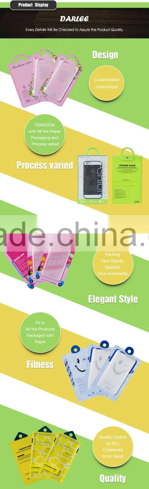 Unique design color printed custom logo luxury packaging for cell phone case