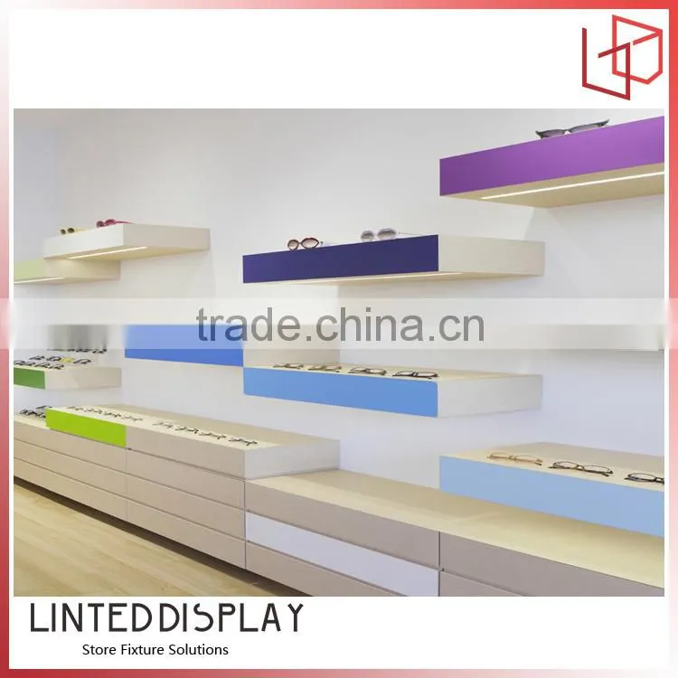 Decoration wall mounted eyewear display