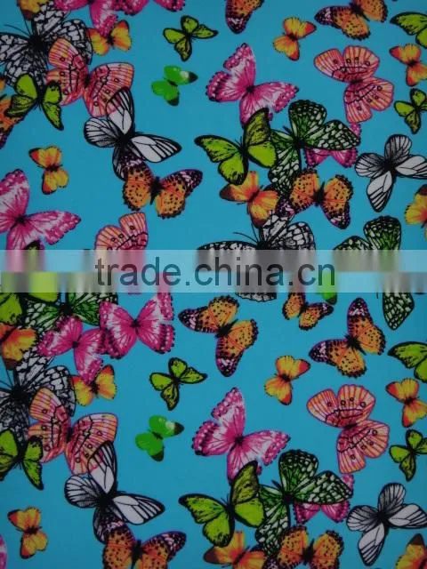 Spandex Knitted Fabric with Digital Printing Small Quantity China Supplier