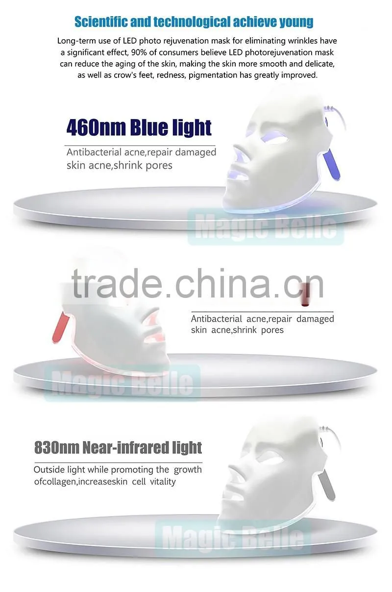 Non invasive led beauty light mask Facial LED PDT pdt beauty machine in alibaba