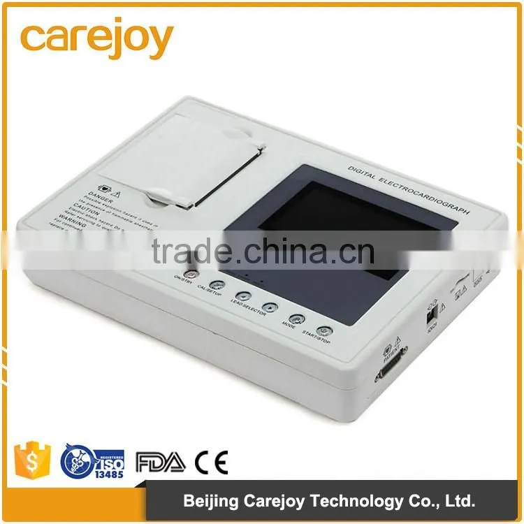 12-channel 12 leads portable ECG machine low price
