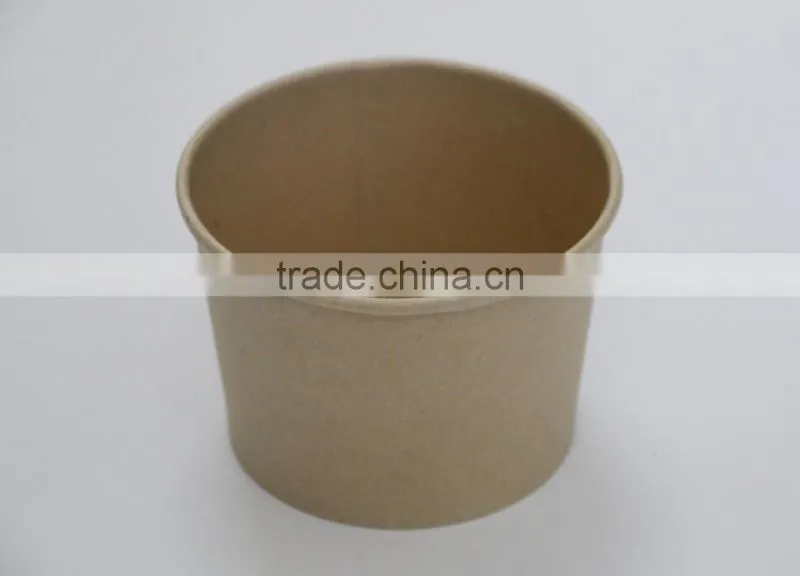 Unbleached disposable heat proof paper food packing box