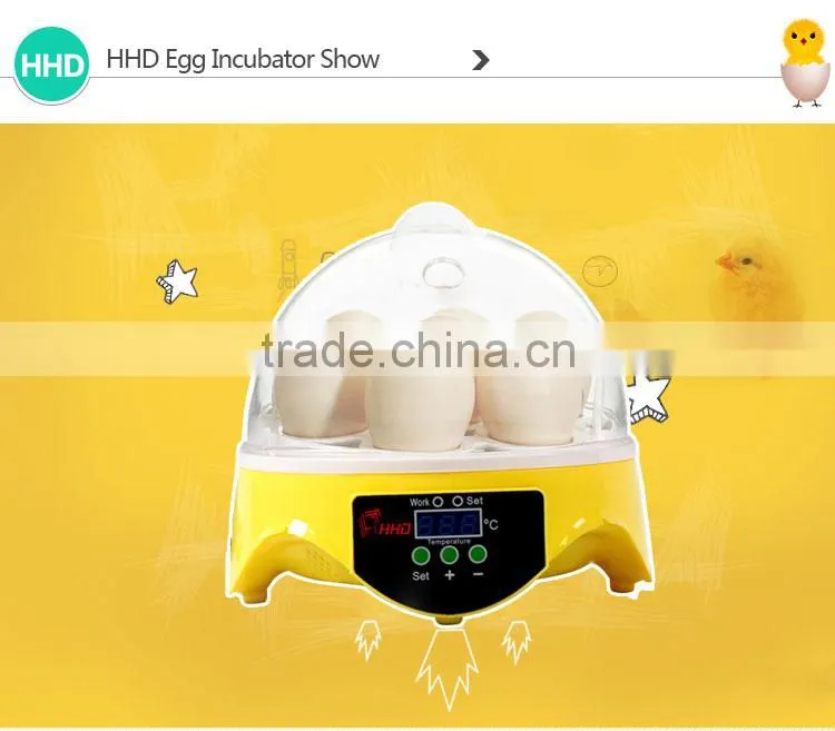2017 HHD used automatic household 7 chicken egg incubator for sale