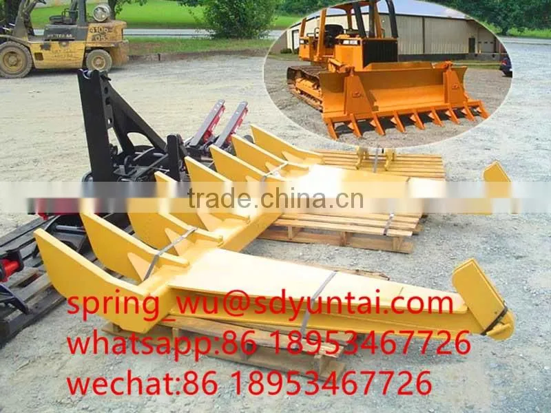 DR1-110-9-6X6 root rake with the AR400 steel