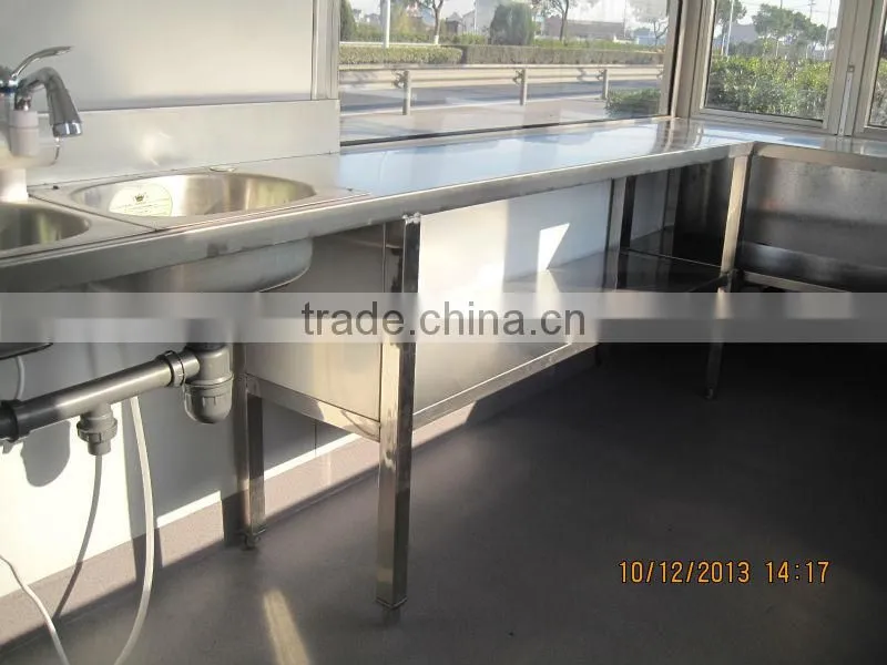 Used truck trailer mobile food trailer with wheels with CE approved