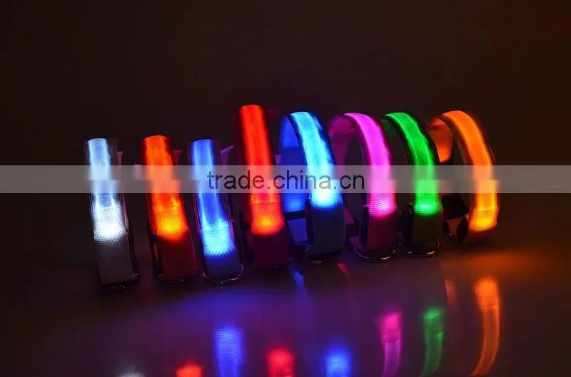 Glowing in dark led dog leashes and collars