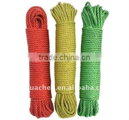 3 strands twist PE color rope