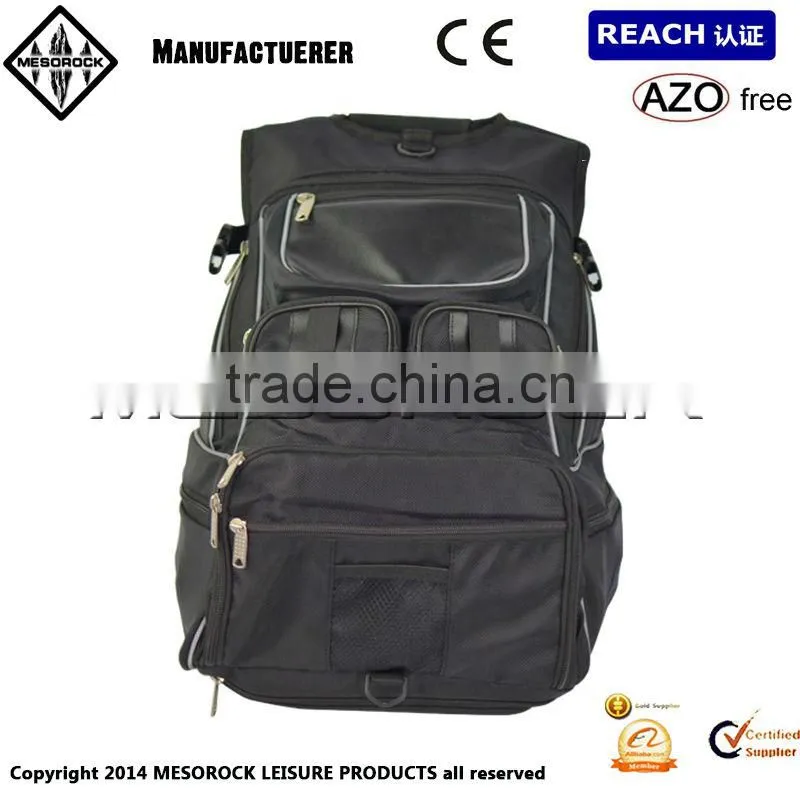 black waterproof Motorcycle Backpack, all weather motorcycle helmet backpack