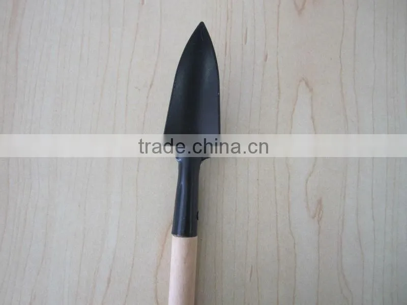 iron shovel with wooden handle garden tool rake shovel spade