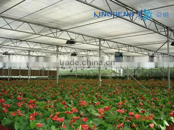 Multi Span Agricultural Double Layer Hollow Glass Greenhouse ISO9001:2008