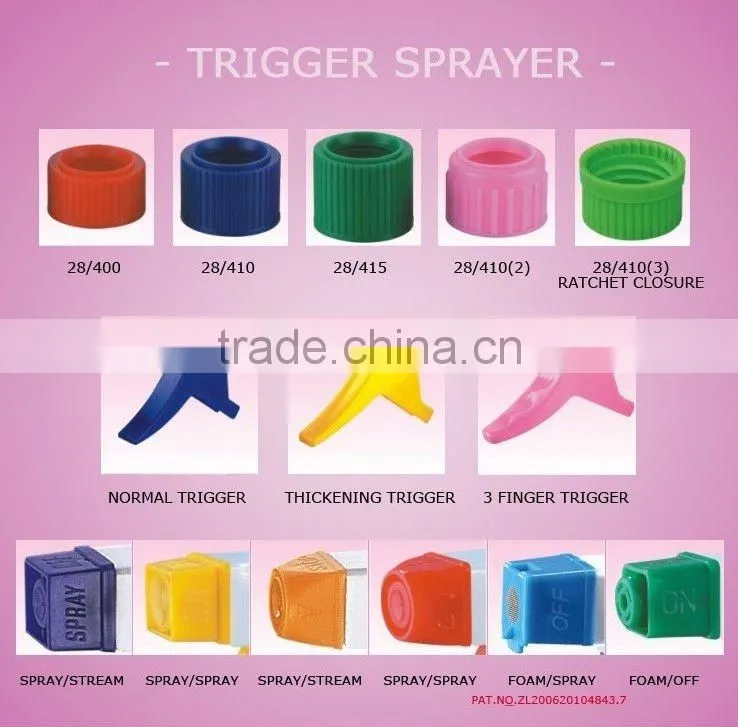 28/400 28/410 28/415 ON/OFF Plastic sprayer trigger JH-01B-4