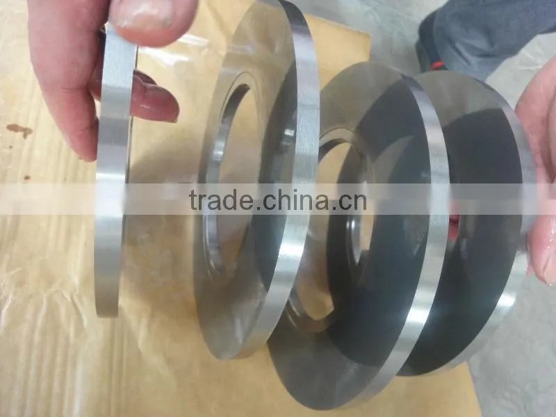 slitting roller blades in stock,slitter machine knife for steel/ferrous/cold rolling/packaging