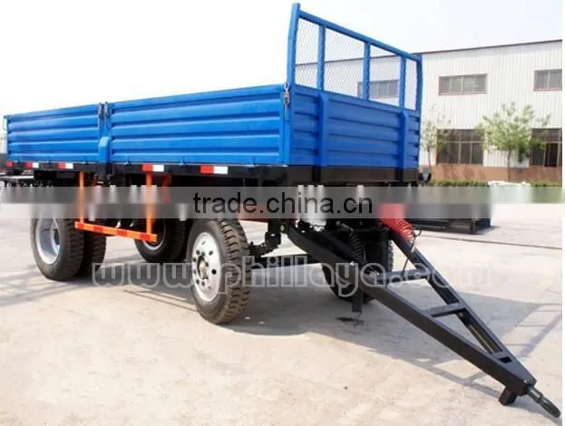 Full Type Flatbed Skeleton 20FT Shipping Container Dolly Transport Trailer With Turntable Drawbar