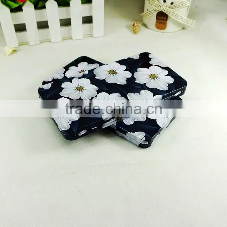 High quality beautiful rectangle phone shell tin container