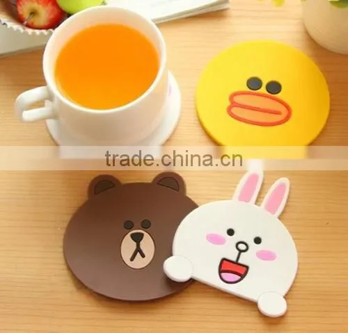 High quality custom silicone place mat drink costers for home