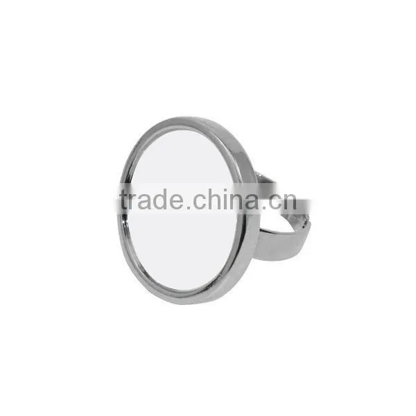 Wholesale Latest Fashion Silver Color Custom Sublimation Stainless Steel Finger Ring