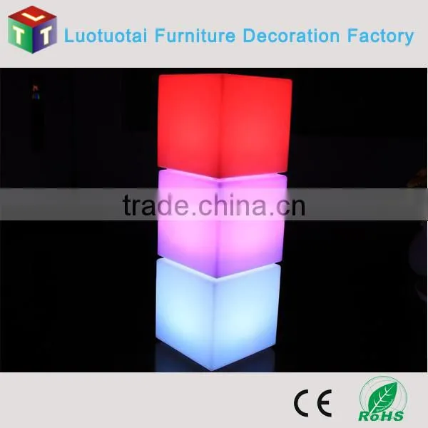 manufacture plastic energy saving led cube seat
