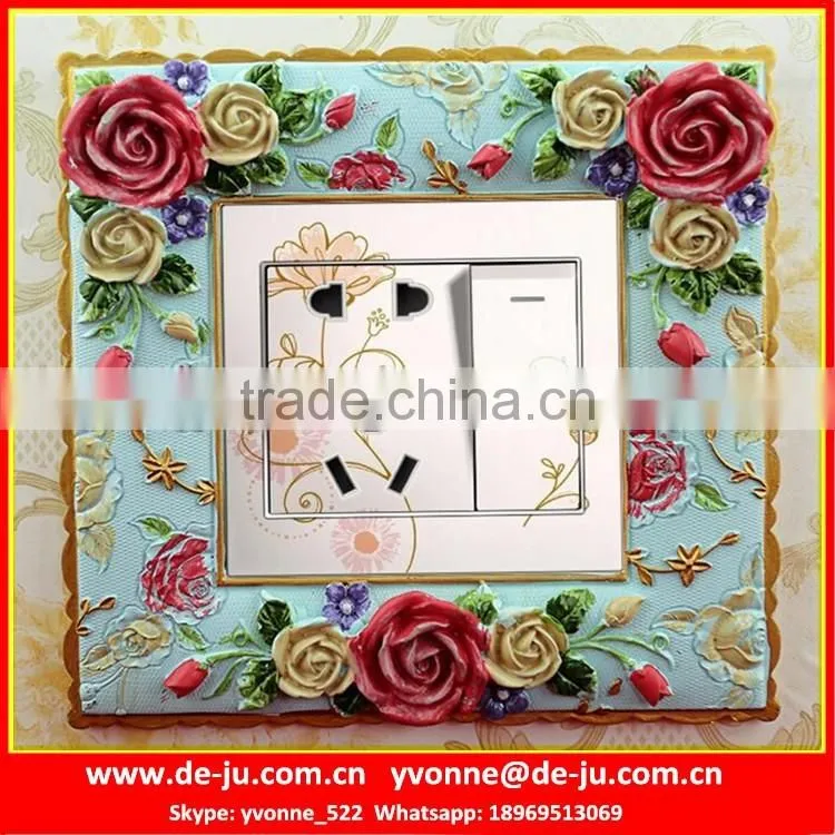 Plain Ivory White Socket Board Frames Sticker