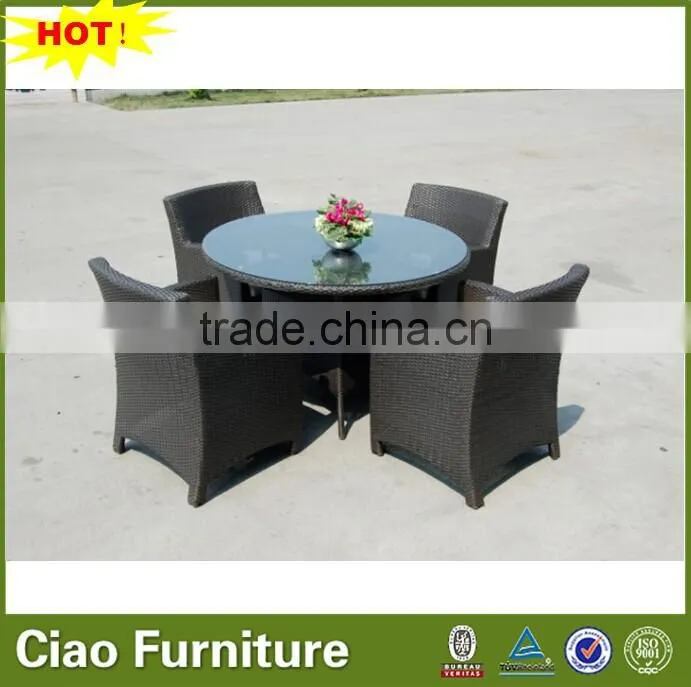 fashion rattan outdoor furniture dining set wicker outdoor table dining set