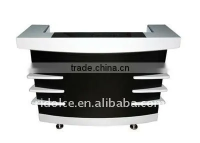 Nail salon reception desk wood office table design receptionist table F-C28-1 & F-C28R