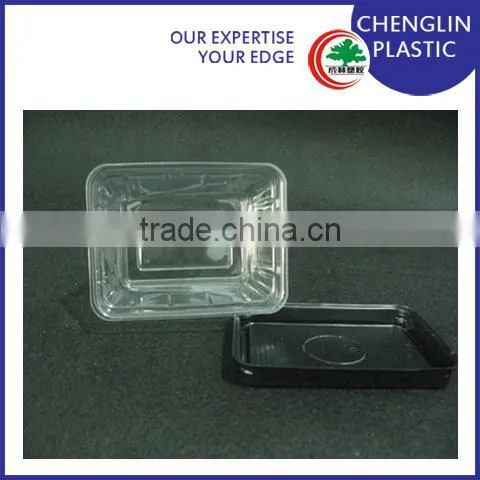 diaposable plastic stackable fruit tray