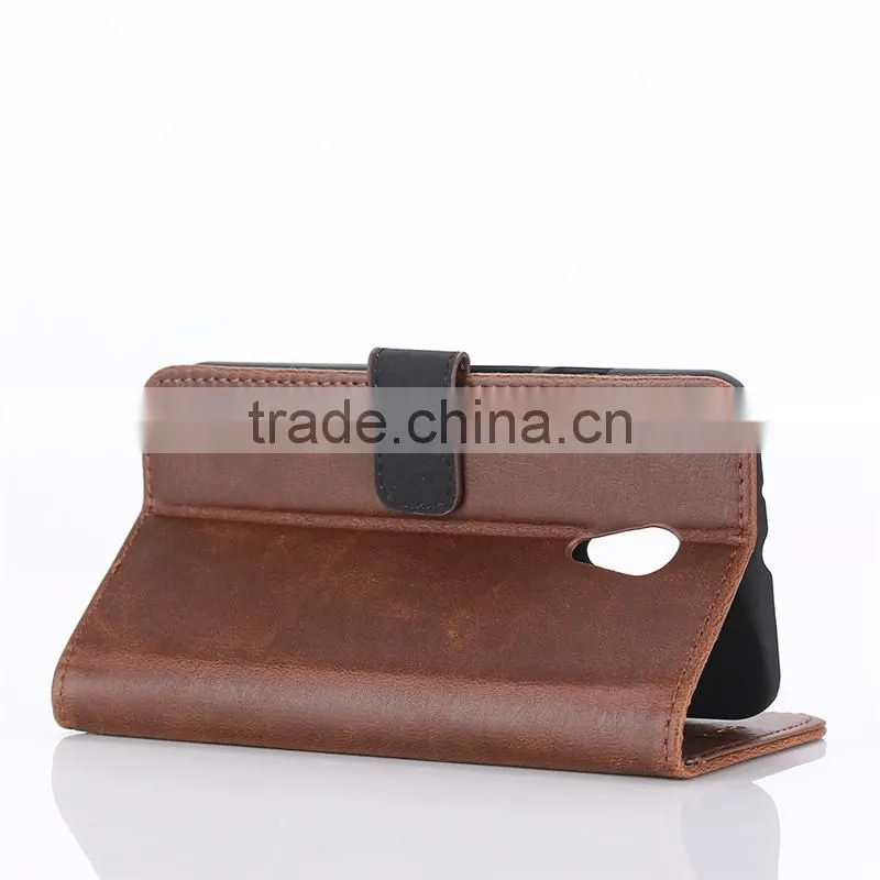High quality crazy-horse PU card bumper/pocket cell phone case for Motorola