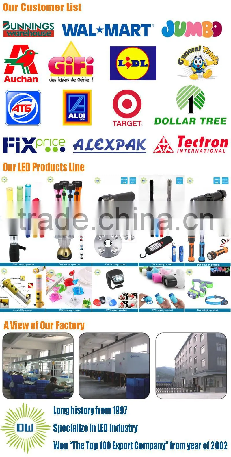 9LED plastic led round flashlight