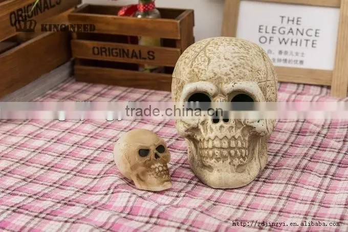 new promotional LED lighted color changing plastic with skull Halloween decorations