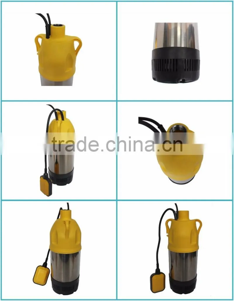 Three impellers stainless steel water pump with flow switch