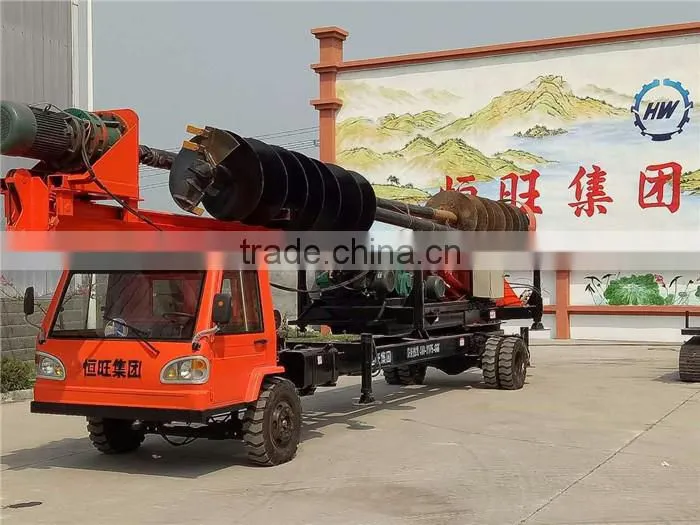 Solar power photovoltaic full hydraulic pile driver from Manufacturer