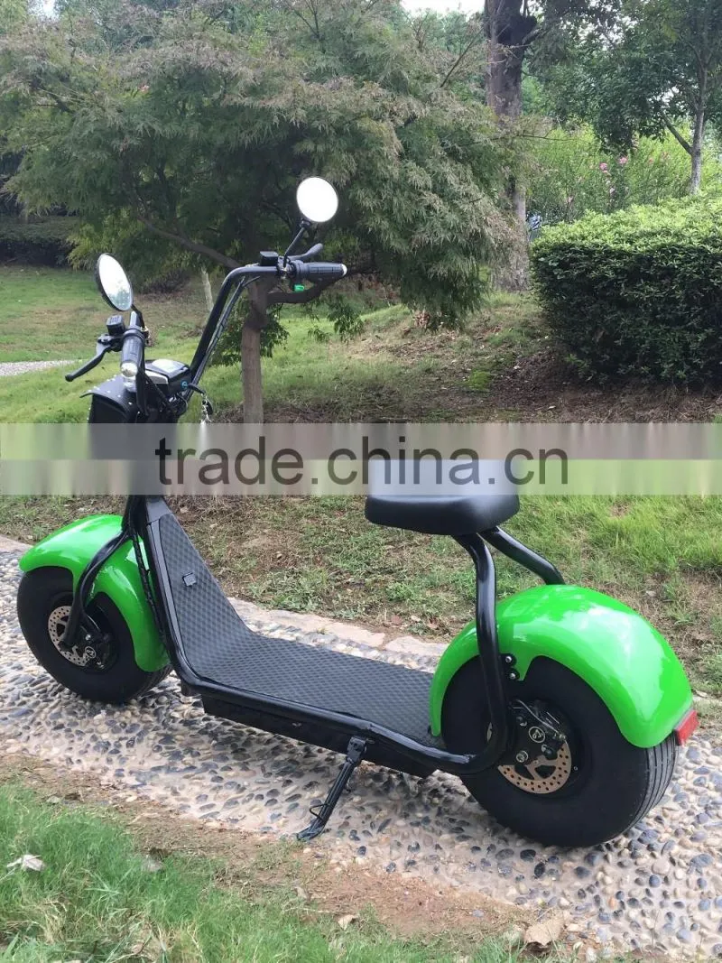 2016 popular Harley style electric scooter with big wheels fashion city scooter citycoco