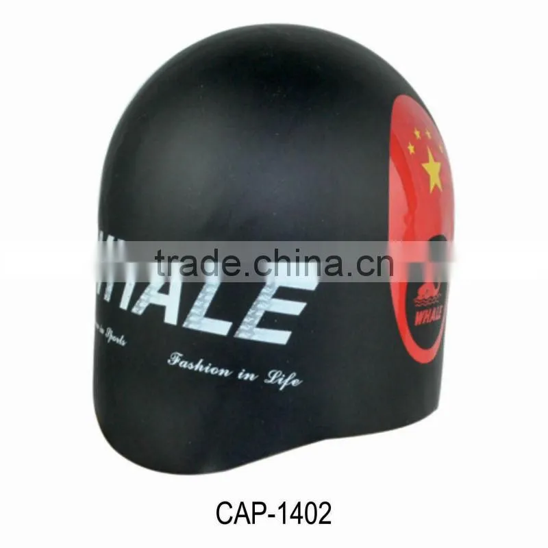 3D Shape swim cap,fashional swimming cap with silicone(CAP-1400)