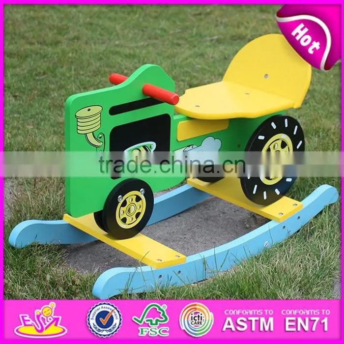 Top fashion cool rocking cars wooden kids ride on toys W16D002-S
